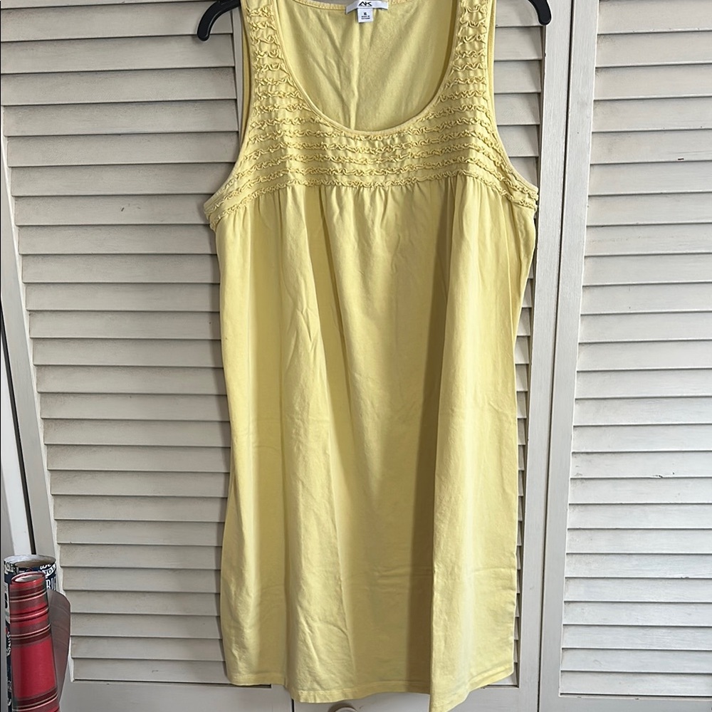 Yellow and Navy Blue Sleeveless Dress. Two for one.